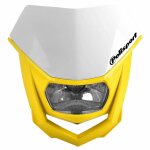Plaque phare polisport halo blanc / jaune