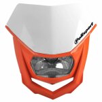Plaque phare universelle polisport halo orange / blanc