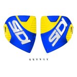 Plaque tibiale sidi crossfire 3 bleu / jaune fluo