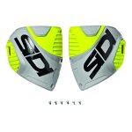 Plaque tibiale sidi crossfire 3 gris / jaune fluo / blanc
