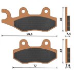 Plaquettes de frein 1tek - gauche burgman 400