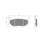 Plaquettes de frein avant brenta pour yamaha t - max 500 de 2001 - 03 Plaquettes de frein avant brenta pour yamaha t - max 500 de 2001 - 03