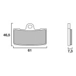 Plaquettes de frein brembo road sa - m�tal fritt� - 07hd19sa