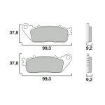 Plaquettes de frein brembo m�tal fritt� 07ho13sp
