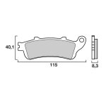 Plaquettes de frein brembo m�tal fritt� 07ho43sp
