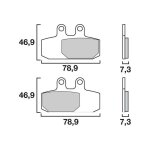 Plaquettes de frein brembo scooter xs - métal fritté - 07057xs Plaquettes de frein brembo scooter xs - métal fritté - 07057xs