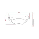 Plaquettes de frein brenta pour polaris sportsman 500 de 2000 - 08 Plaquettes de frein brenta pour polaris sportsman 500 de 2000 - 08