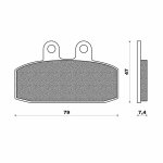 Plaquettes de frein newfren moto guzzi v7 special / v7 racer / v7 ston