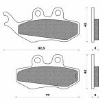 Plaquettes de frein newfren - fd0195ba - derbi senda drd 11 -