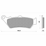 Plaquettes de frein newfren honda 650 deauville / moto guzzi 940 bella
