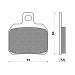 Plaquettes de frein newfren ducati 696 monster / moto guzzi 750 breva