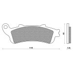 * plaquettes de frein newfren peugeot 100 / 125 / 200 looxor / aprilia atla