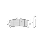 Plaquettes de frein rms - métal fritté - 225102923 - bimota db7 / ktm Plaquettes de frein rms - métal fritté - 225102923 - bimota db7 / ktm