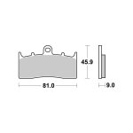 Plaquettes de frein sbs - métal fritté - 778hs Plaquettes de frein sbs - métal fritté - 778hs