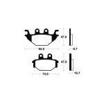 Plaquettes de frein tecnium - organique - ma310