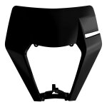Plastique plaque phare polisport type origine noir - ktm exc / excf 1