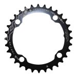 Plateau 9 / 10v miche intermdiraire 4 branches 104mm noir - 32 dents