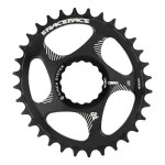 Plateau race face oval direct mount - noir - 28