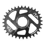 Plateau vtt ta one sh52 oval 1x10 - 11 - 12v (32 � 34 dents) mono noir - 3