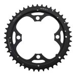 Plateau vtt stronglight 3 plateaux, ext�rieur (44 dents) noir diam 10