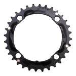 Plateau vtt stronglight 3 plateaux, milieu (32 dents) noir diam 104mm