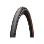 Pneu gravel 700cx40 hutchinson overide tubeless noir / marron ts