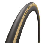 Pneu route 700x28 tubeless michelin power cup gum - x classic noir flanc