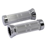 Poignées custom chromées à22 mm Poignées custom chromées à22 mm