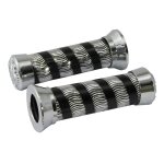 Poignées custom deluxe chromé avec embouts à22 mm Poignées custom deluxe chromé avec embouts à22 mm