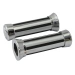 Poignées custom rail chromé avec embouts à22 mm Poignées custom rail chromé avec embouts à22 mm