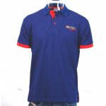 Polo femme ipone 100% motorcycle bleu - xs