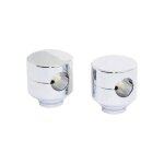 Pontet de guidon highsider rond chrom pour guidon 25 mm