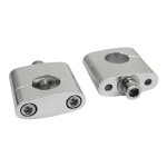 Pontets de guidon replay 22, 2mm alu argent