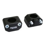 Pontets de guidon star bar alu 28, 6mm (x2) noir
