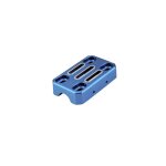 Pontet de guidon tun'r universel alu bleu