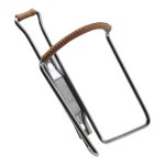 Porte - bidon zéfal vintage chrome / marron Porte - bidon zéfal vintage chrome / marron