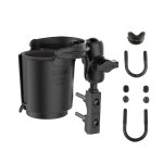 Porte gobelet r�glable ram mount fixation support cocotte noir