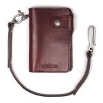 Portefeuille cuir helstons moon wallet bordeaux