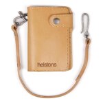 Portefeuille cuir helstons moon wallet cuir naturel