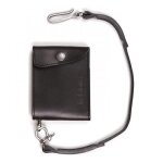 Portefeuille cuir helstons noir (petit mod�le)