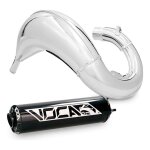 Pot d �chappement voca cross chromed 50 / 70cc alu noir rieju mrt
