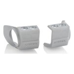 Protections de pieds de fourche acerbis gris / argent - honda 250 / 45