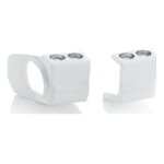 Protections de pieds de fourche acerbis blanc - honda 250 / 450 crf - r