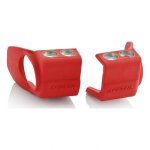 Protections de pieds de fourche acerbis rouge - honda 250 / 450 crf - r