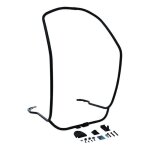 Protection de tablier avant tubulaire noir mat origine 1b001271 vespa