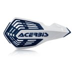 Prot�ge - mains acerbis x - future blanc / bleu nuit + kit de montage uni