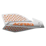 Prot�ge - mains acerbis x - ultimate blanc / orange + kit de montage univ