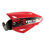 Prot�ge - mains rtech vertigo rouge pour quads avec kit de montage