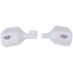 Protges mains vintage ufo universel blanc pour moto  frein a disqu