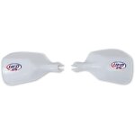 Protges mains vintage ufo universel blanc pour moto  frein a tambo
